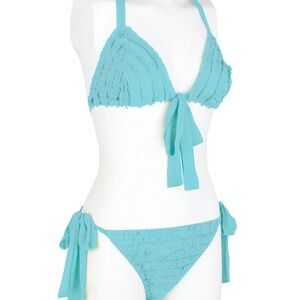 - NWT Trash Diva STRIP SET - bright aqua - GLAM GLAM BOUDOIR x large